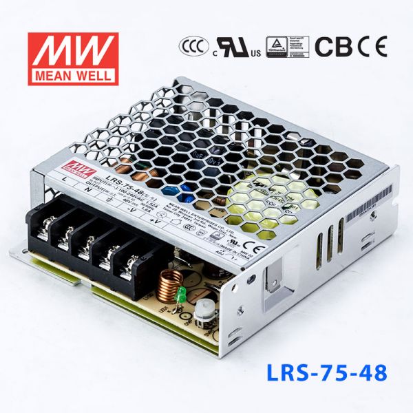 明纬电源LRS-75-48 76.8W 48V