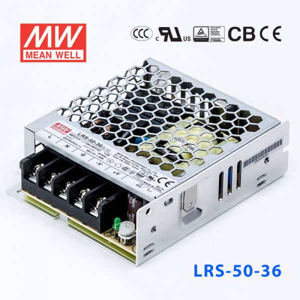 明纬电源LRS-50-36 52.2W 36V