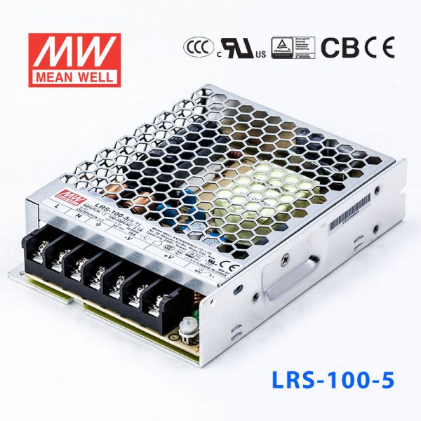 明纬电源LRS-100-5 90W 5V18A单