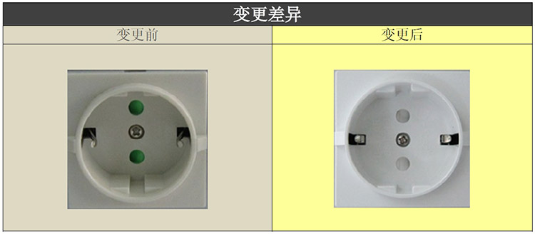 A301/A302系列AC输出插座颜色变更